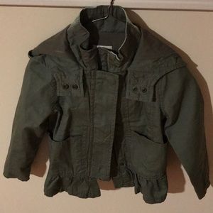 Girls Olive green lightweight jacket